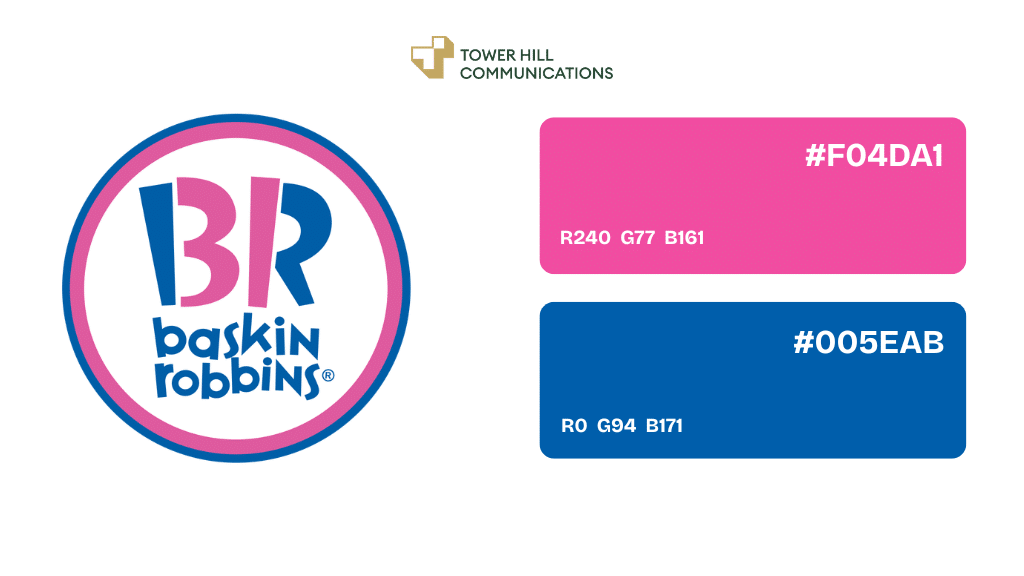 mã màu logo baskin robins