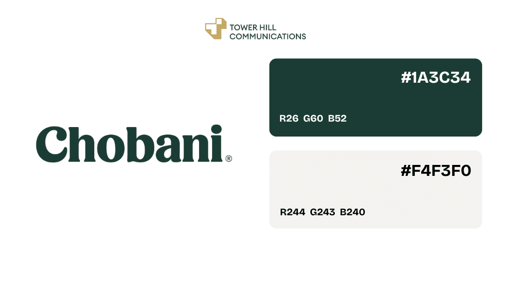 mã màu logo chobani