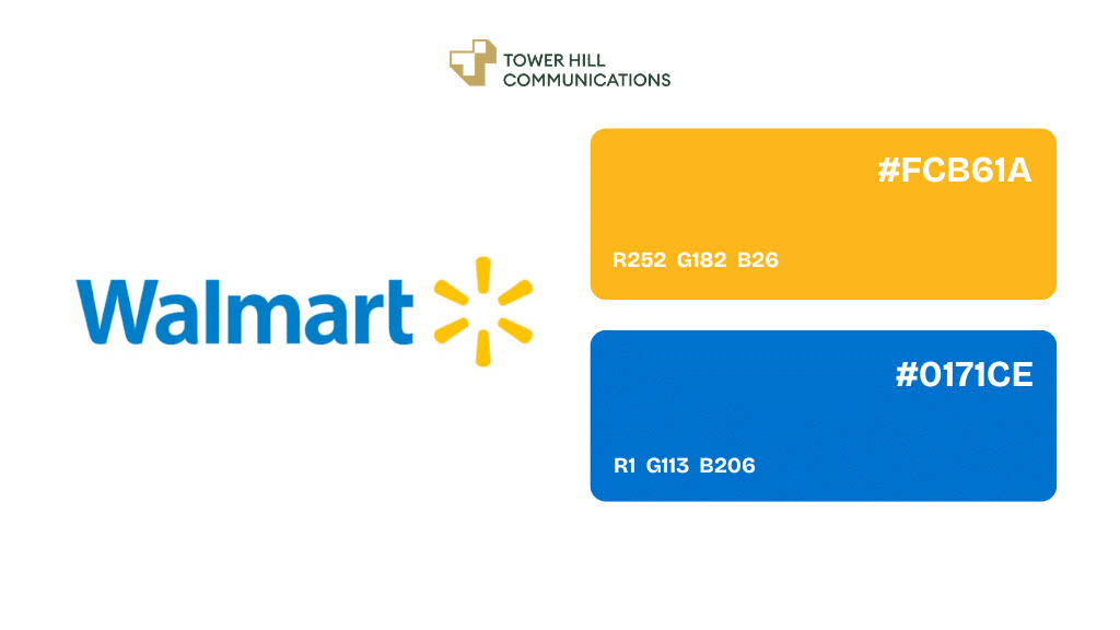 mã màu logo walmart